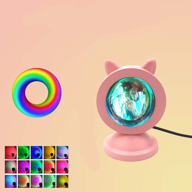 Mini lampka LED USB zachód słońca