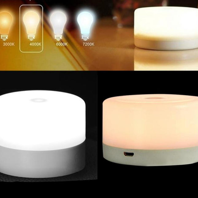 Przenośna mini lampka nocna LED dotykowa