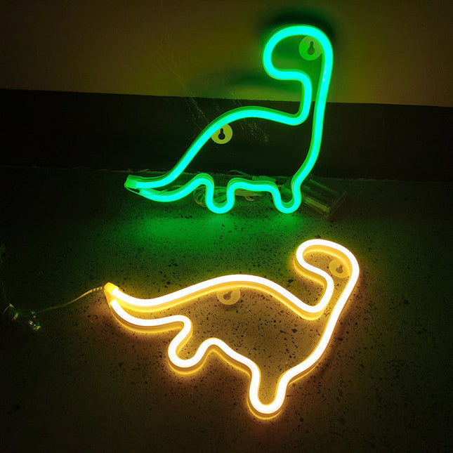 Lampka neonowa LED w kształcie dinozaura