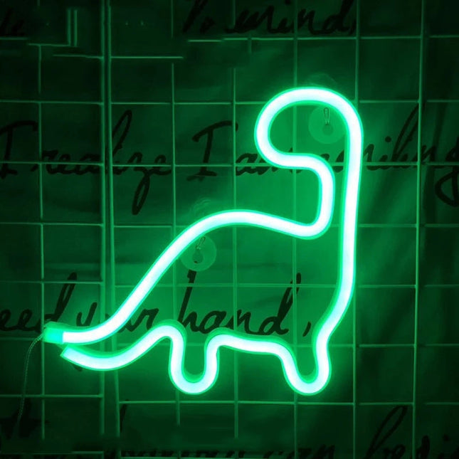 Lampka neonowa LED w kształcie dinozaura