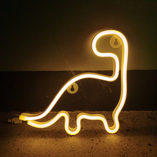 Lampka neonowa LED w kształcie dinozaura