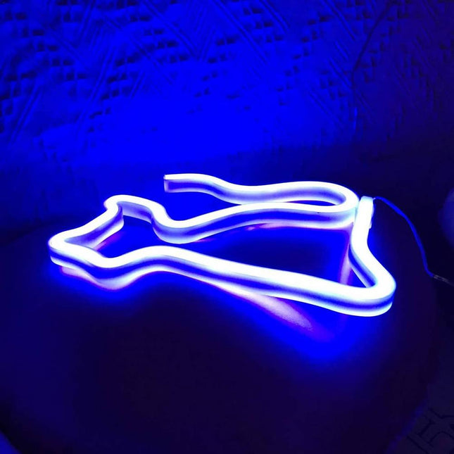 Neonowa lampka LED w kształcie kota