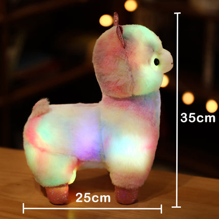 Świecąca pluszowa lama LED 35 cm