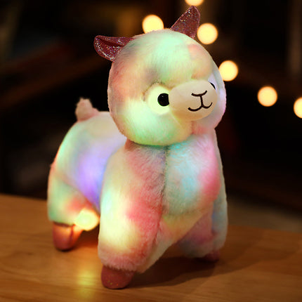 Świecąca pluszowa lama LED 35 cm