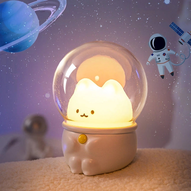 Mała lampka nocna królik astronauta