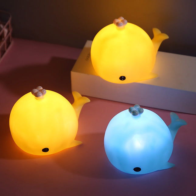 Mała lampka nocna wieloryb dla dzieci