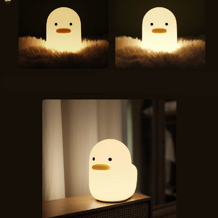 Mała silikonowa lampka nocna kaczuszka