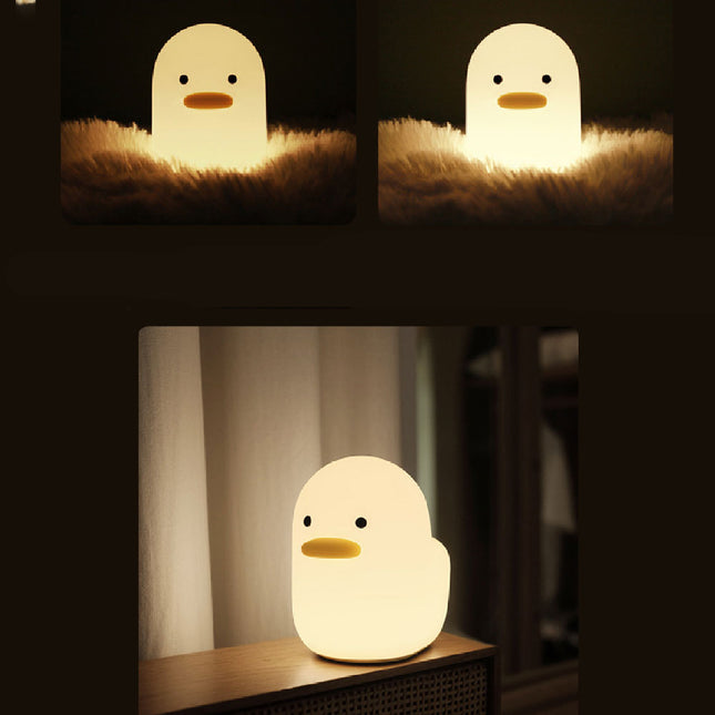 Mała silikonowa lampka nocna kaczuszka