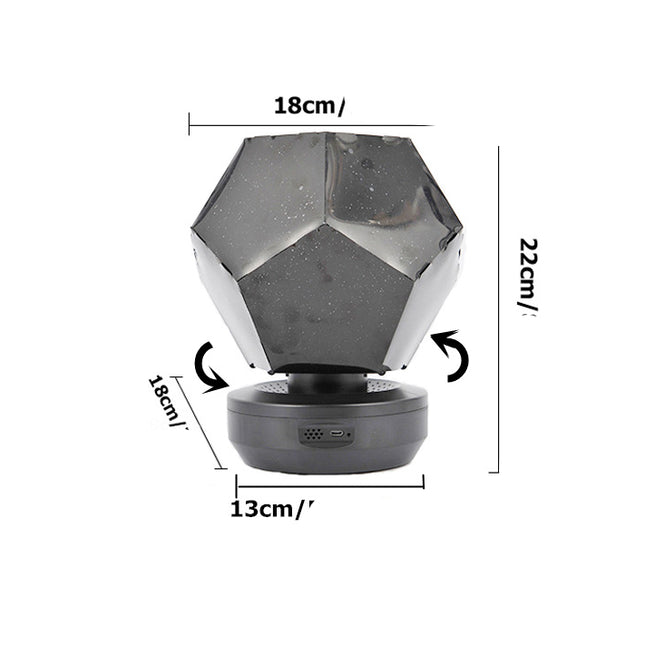 Projektor gwiazd lampka nocna dla dzieci