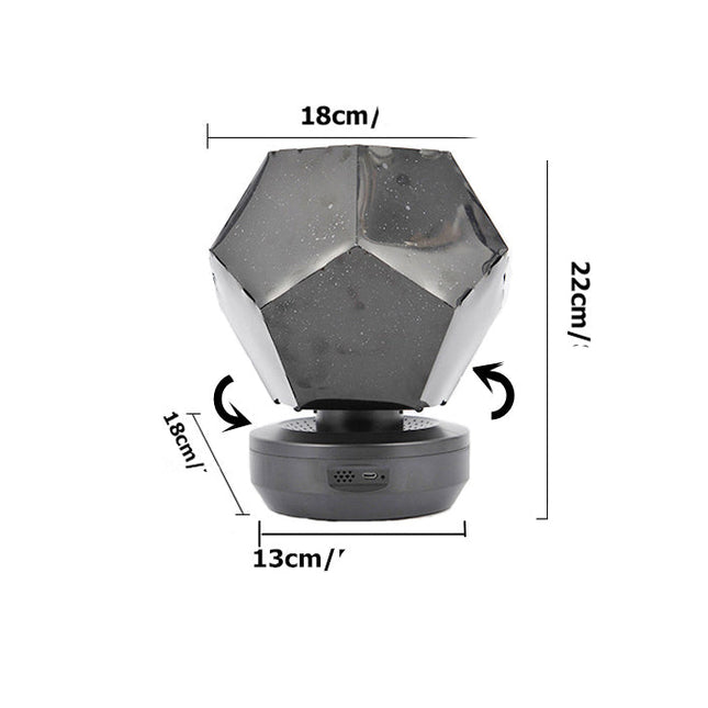 Projektor gwiazd lampka nocna dla dzieci