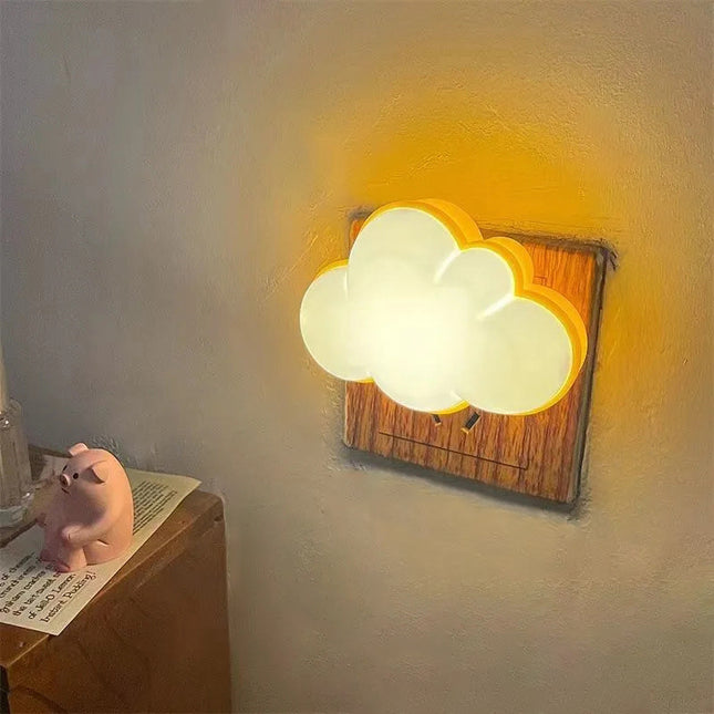 Lampka nocna LED do kontaktu chmurka