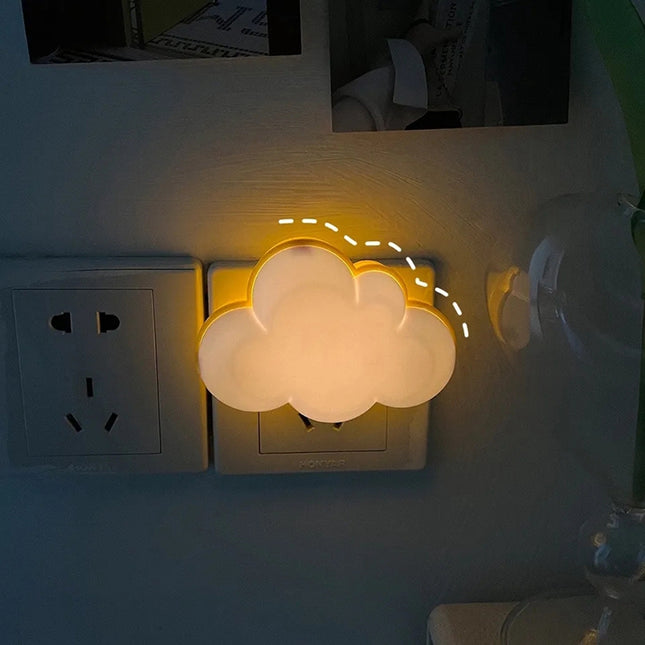 Lampka nocna LED do kontaktu chmurka