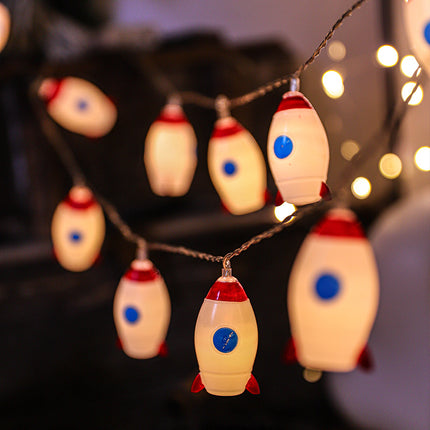 Girlanda świetlna LED dla dzieci rakiety