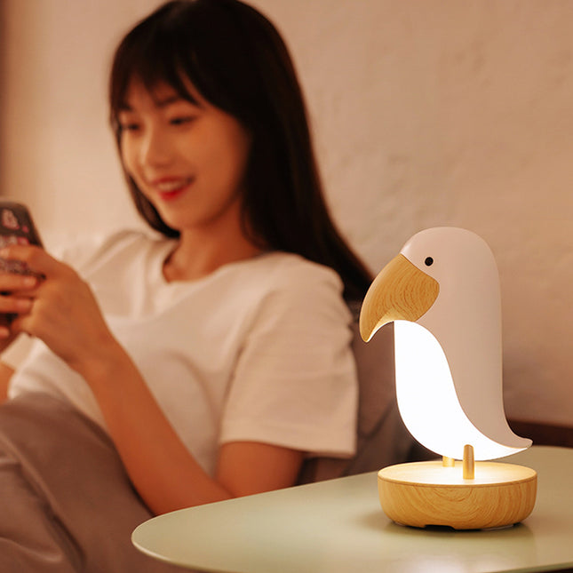 Dekoracyjna lampka nocna w kształcie ptaka