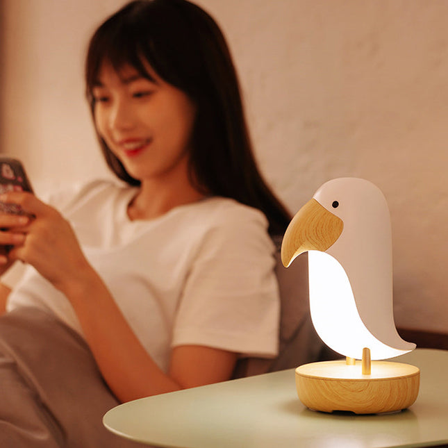 Dekoracyjna lampka nocna w kształcie ptaka