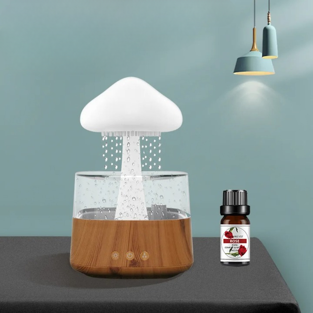 Lampka LED i nawilżacz powietrza grzybek