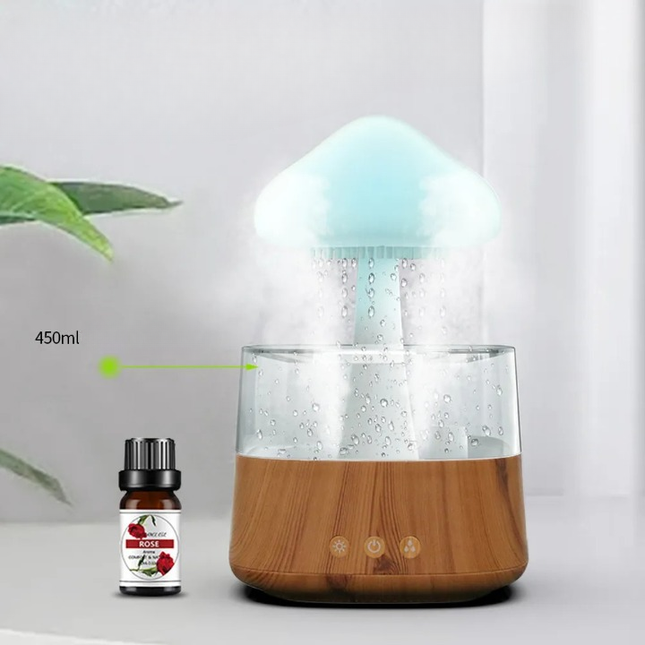Lampka LED i nawilżacz powietrza grzybek