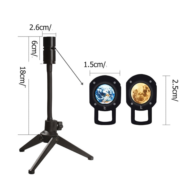 Projektor lampka nocna księżyc i ziemia