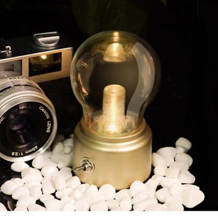 Przenośna lampka LED w stylu retro