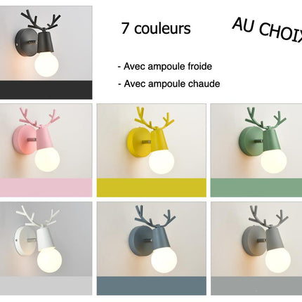 Kinkiet ścienny dla dzieci w kształcie jelonka