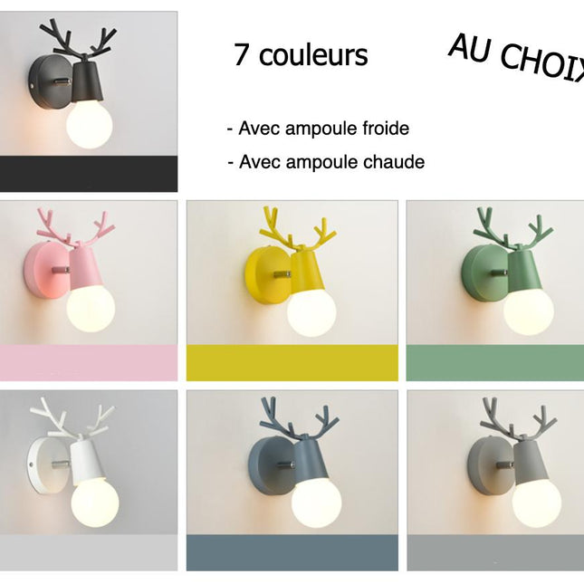 Kinkiet ścienny dla dzieci w kształcie jelonka