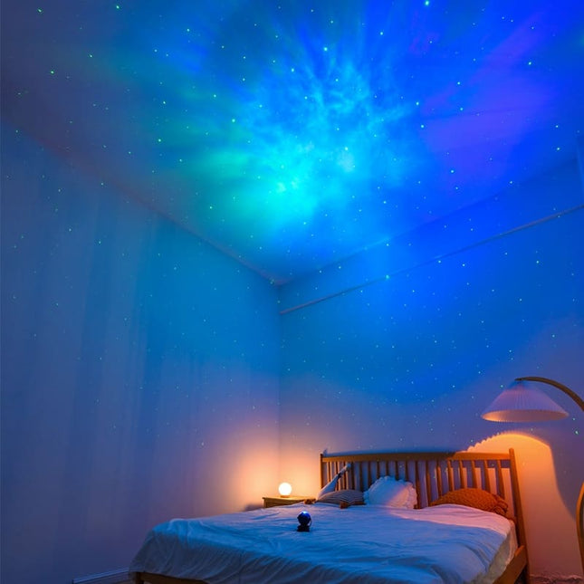 Czarny astronauta z gwiazdą projektor LED