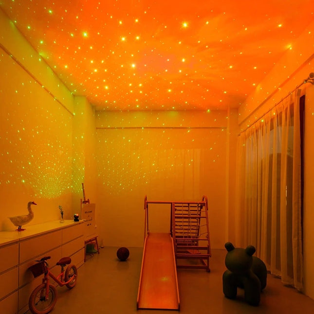 Czarny astronauta z gwiazdą projektor LED