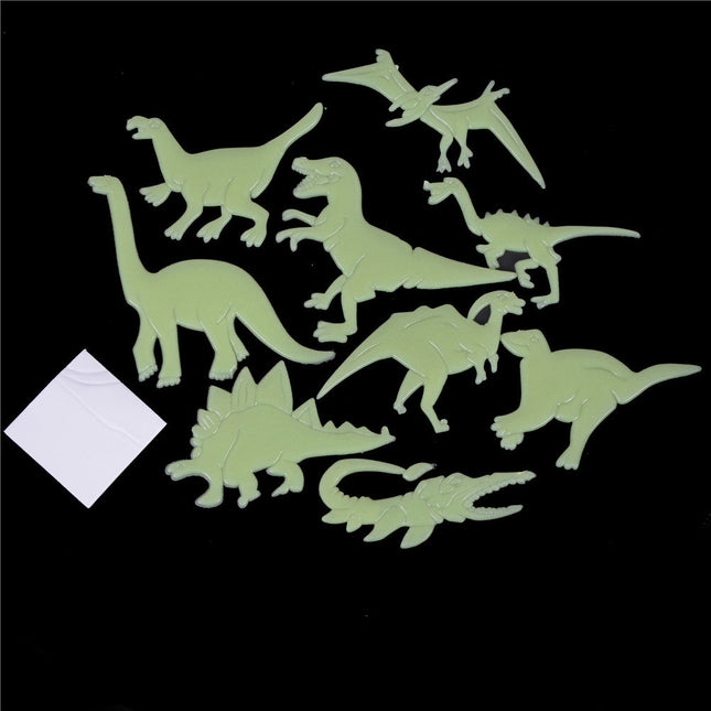 Fluorescencyjne naklejki ścienne dinozaury