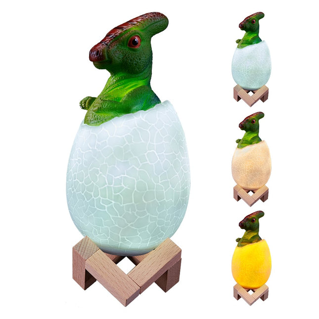 Lampka nocna dla dziecka dinozaur jajko