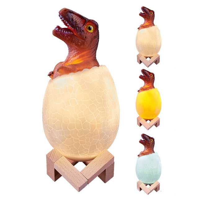 Lampka nocna dla dziecka dinozaur jajko