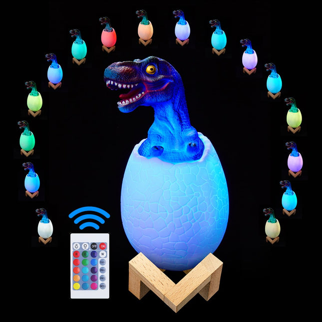 Lampka nocna jajko dinozaura z pilotem
