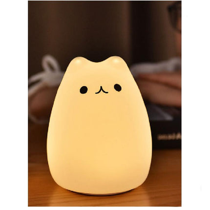 Ładowana lampka nocna dla dziecka kotek