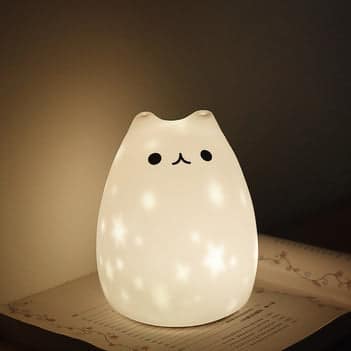Ładowana lampka nocna dla dziecka kotek