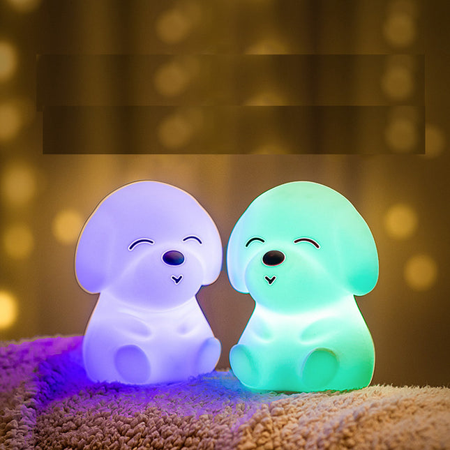 Silikonowa lampka nocna piesek na USB