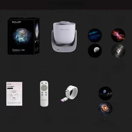 Projektor gwiazd galaktyka mgławica z pilotem