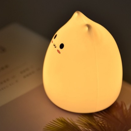 Miękka silikonowa lampka nocna kotek