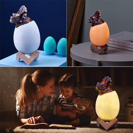 Lampka nocna jajko dinozaura dla dzieci