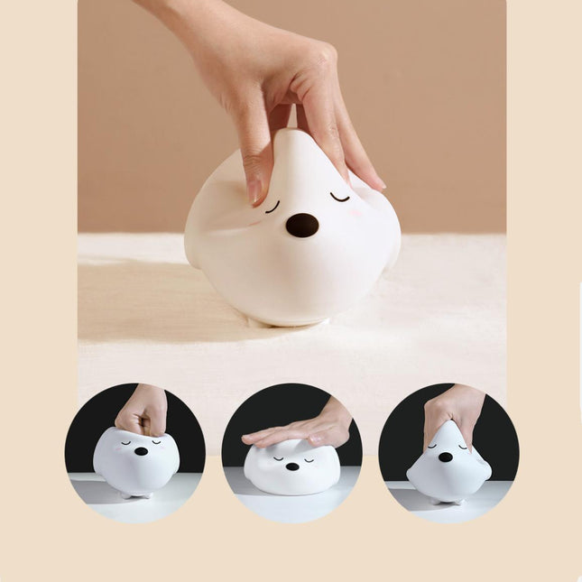 Komfortowa lampka nocna piesek dla dziecka