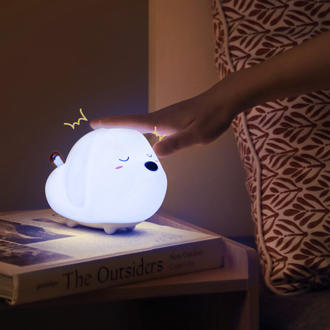 Komfortowa lampka nocna piesek dla dziecka