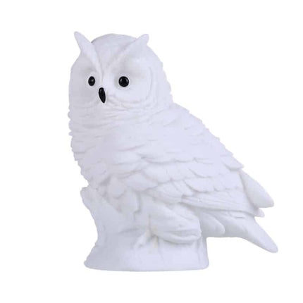 Lampka stołowa LED figurka sowa śnieżna