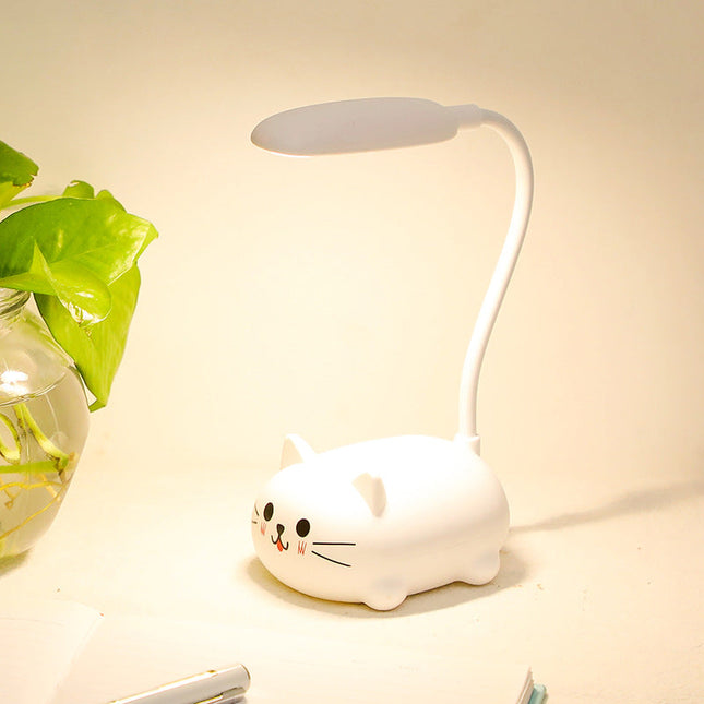 Kolorowa lampka na biurko kotek LED