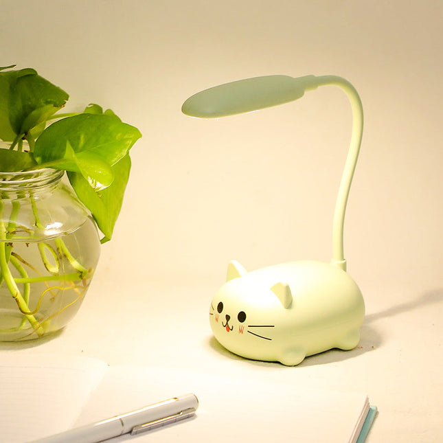 Kolorowa lampka na biurko kotek LED