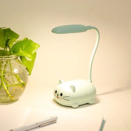 Kolorowa lampka na biurko kotek LED