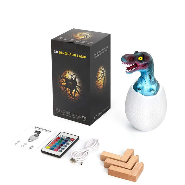 Lampka nocna jajko dinozaura z pilotem