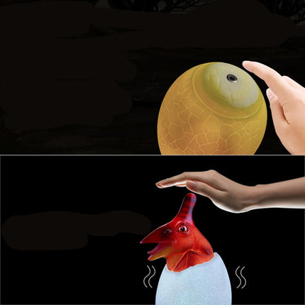 Lampka nocna jajko dinozaura z pilotem