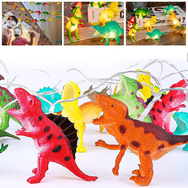 Girlanda świetlna LED z dinozaurami 10szt