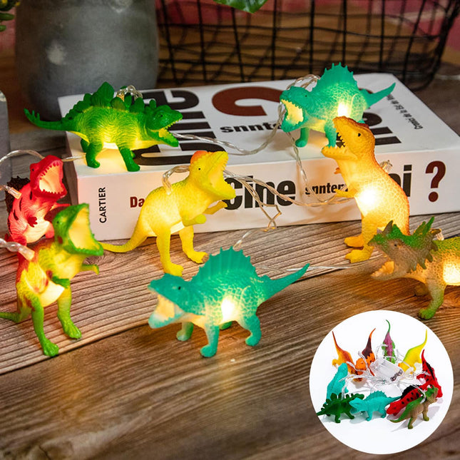 Girlanda świetlna LED z dinozaurami 10szt