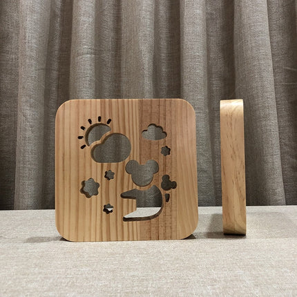 Drewniana lampka nocna 3D miś koala