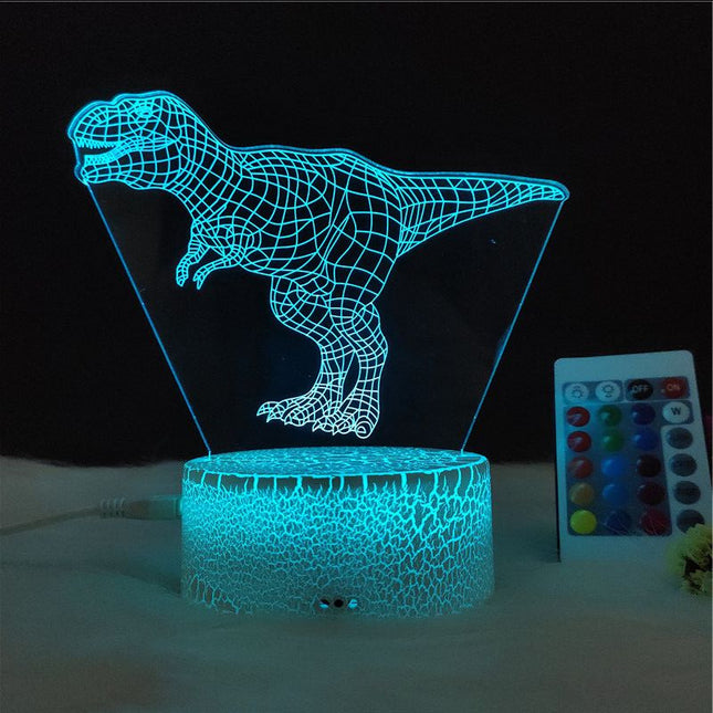 Lampka nocna 3D dla dzieci dinozaur