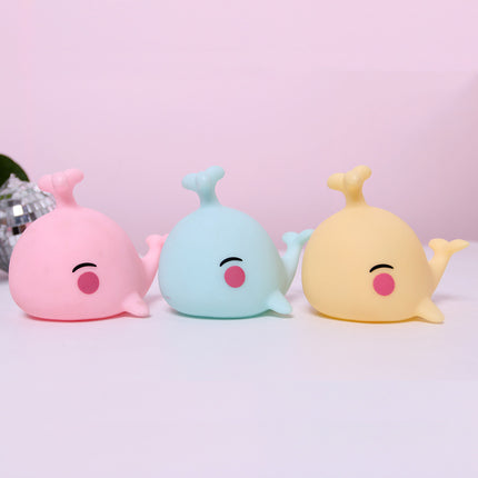 Silikonowa lampka wieloryb zmieniająca kolory